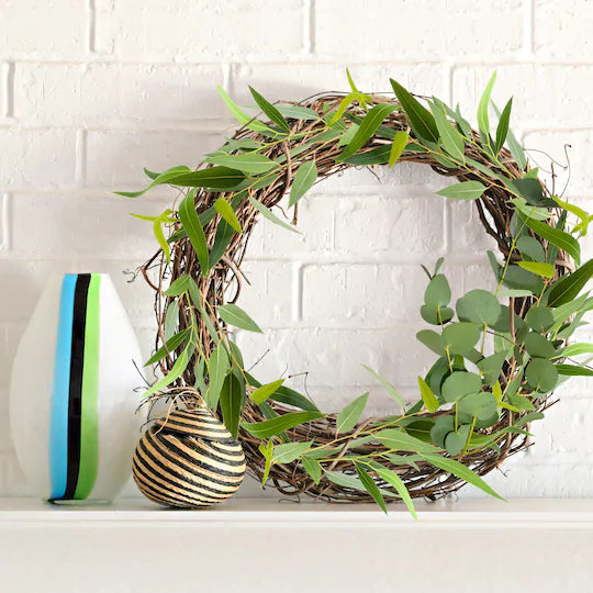 14"+ Vine & Greens Spring Wreath - Magnolia Acre Co.